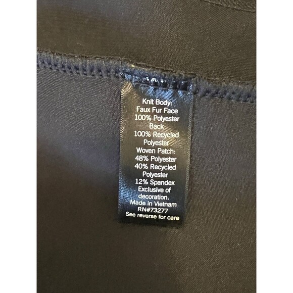 FLX Black Sherpa Faux Fur Snap Button Jacket Pockets Outdoor Active Womens Small - Picture 5 of 9